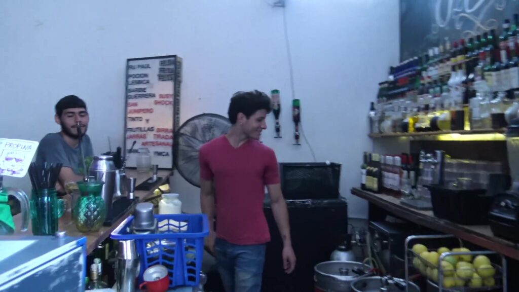 LatinLeche - Cum Thirsty Boy Sucks a Bartenders Uncut Cock Latino Gay Porn