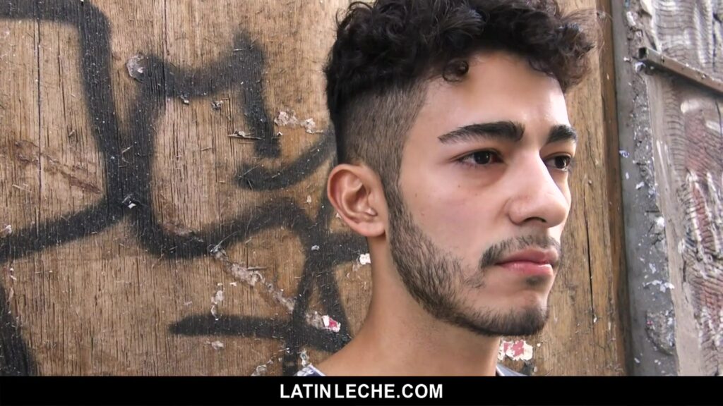 LatinLeche - Cute Latino Hipster Gets a Sticky Cum Facial Latino Gay Porn