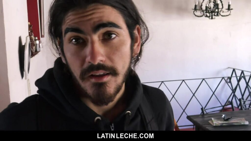 LatinLeche - Cute Latino Hipster Gets a Sticky Cum Facial Latino Gay Porn